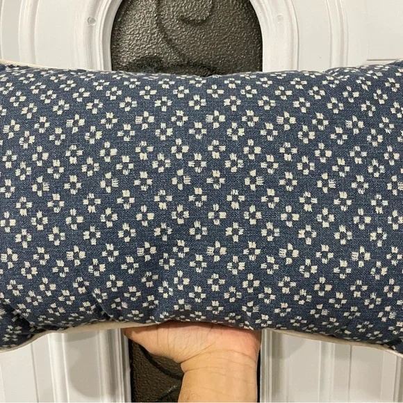 Lumbar woven geometric Pillow Blue - Threshold - Picture 1 of 3
